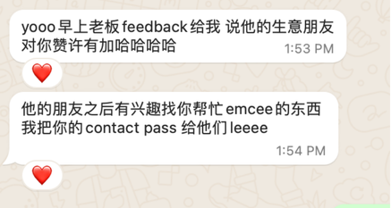 Client testimonial