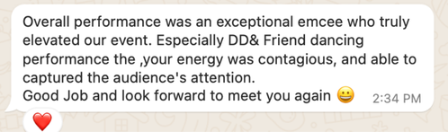 Client testimonial