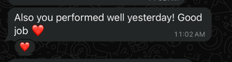 Client testimonial