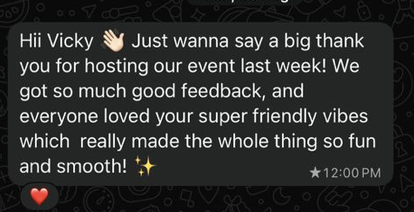 Client testimonial