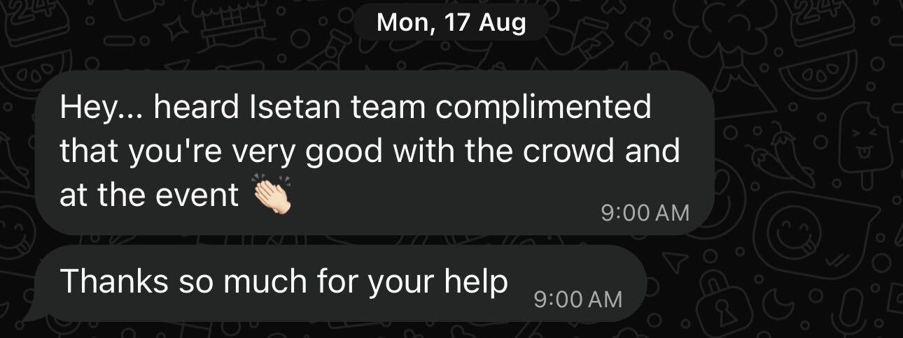 Client testimonial
